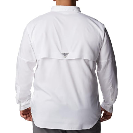 Columbia Mens Blood and Guts Iv Woven Long Sleeve, White, XXL