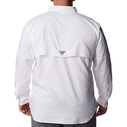Columbia Mens Blood and Guts Iv Woven Long Sleeve, White, XXL