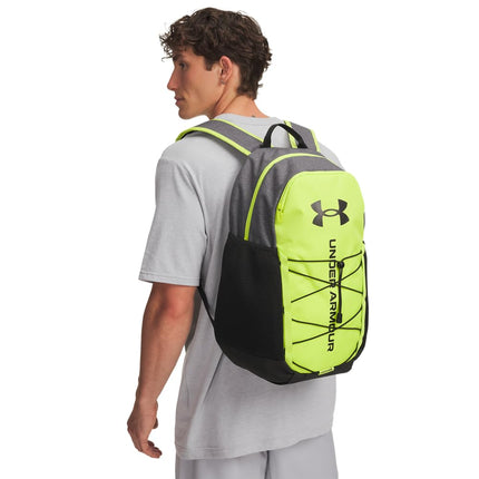 Under Armour Hustle Sport 6.0 Backpack, (394) Green Citrine / Black / Black, One size, Hustle Sport 6.0 Backpack