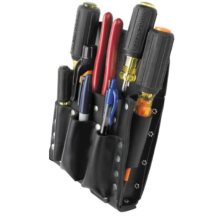 Klein Tools 5190 Leather 10-Pocket Tool Pouch