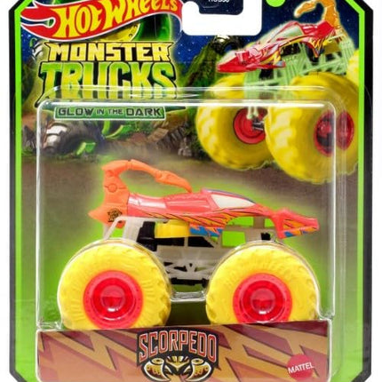 Hot Wheels Monster Trucks Scorpedo Glow in the Dar