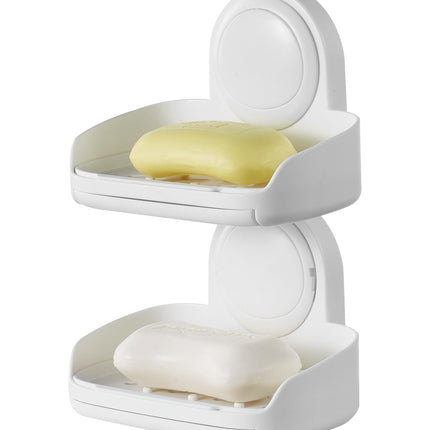 VEVOR Soap Holder for Shower, Double Layer with Su