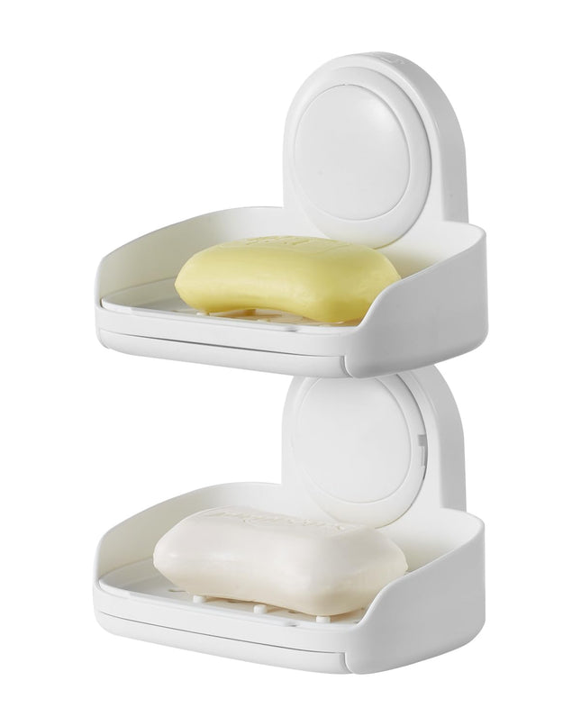 VEVOR Soap Holder for Shower, Double Layer with Su