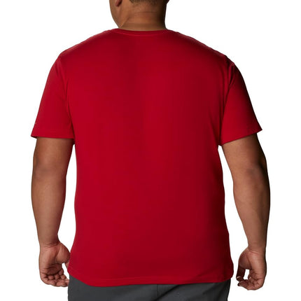 Columbia Men's Thistletown Hills Short Sleeve Hiking Shirt, Mountain Red, XXL