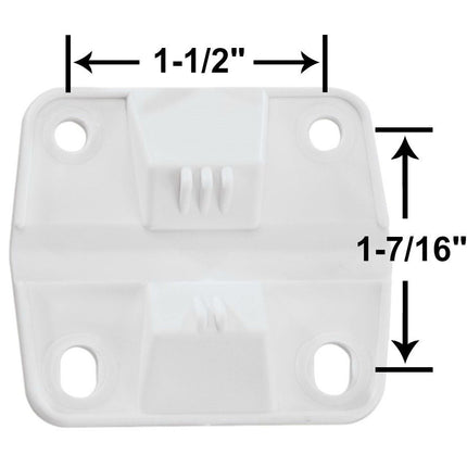 Coleman Cooler Replacement Hinges (2-Pack), Perfect Fix for Damaged Hinges, Includes 2 Durable Plastic Hinges & 8 Mounting Screws, Suitable for Assorted Cooler Models