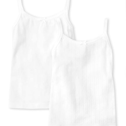 The Children's Place Girls' Sleeveless Cami, White