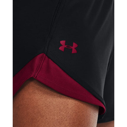 Under Armour Womens Play Up 3.0 Shorts, (049) Black/After Burn/After Burn, XX-Small, (049) Black/After Burn/After Burn, XXS