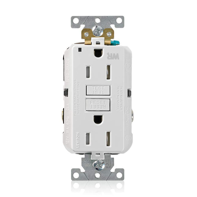 Leviton G5262-WTW 15A-125V Extra-Heavy Duty Indust