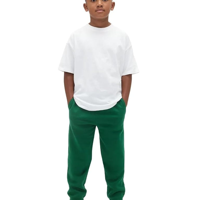 Gap Boys' Heritage Logo Pull-on Jogger Sweatpants, Evergreen Glamour, Small