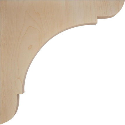 Ekena BKTW01X08X08OLMA 1 3/4-Inch Width x 8-Inch Depth x 8-Inch Height Medium Olympic Wood Bracket - Maple