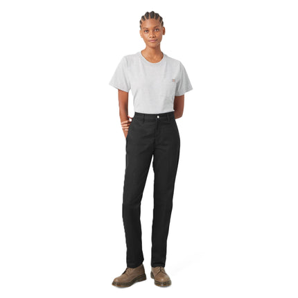 Dickies Women's Super Flex Twill Pant-Straight, Bl