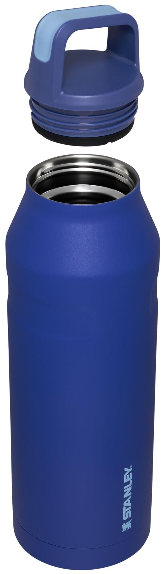 Bouteille d'eau STANLEY IceFlow avec bouchon et anse 1,4 L | Bouchon torsadé à large ouverture | Légère et étanche pour les voyages et le sport | Acier inoxydable isolé | Sans BPA | Lapis