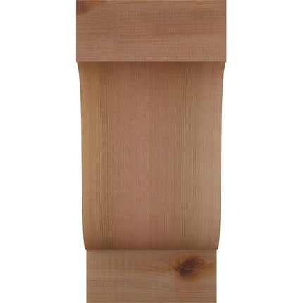 Ekena Millwork COR06X08X12NEW00SWR Newport Smooth Corbel, 5 1/2" Width x 8" Depth x 12" Height, Western Red Cedar