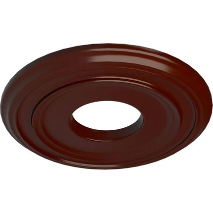 Ekena Millwork CM12CLBMF Ceiling Medallion 12 3/8 OD x 4" ID x 1 1/8 P Classic (fits Canopies up to 7 1/4), Brushed Mahogany