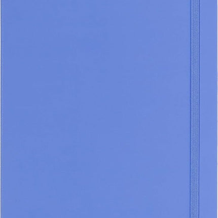 Moleskine Classic Notebook, Notebook With Ruled Pages, Hard Cover and Elastic Closure, Hydrangea Blue, XL, 19 x 25 cm, 192 Pages