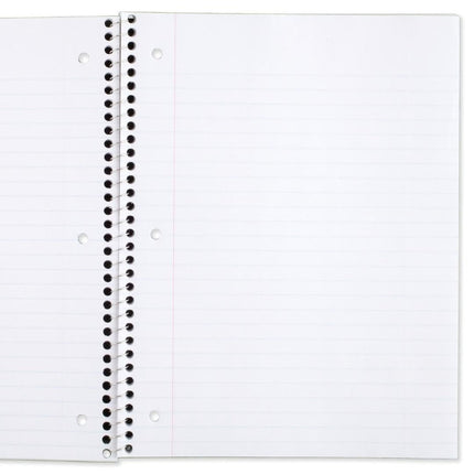 Mead Spiral Notebook, 6 Pack, 1 Compartment, Wide Ruled Paper, 7.8 x 10.5 Inch, 70 Sheets Per Notebook, Colour Varies (73063)