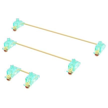 DUROCK Stabilizer V3, Screw in Stabilizers with 2u 6.25u 7u Wires, PCB Mount Keyboard Stabilizers for Mechanical Keyboards (V3 Teal 100% Kit)