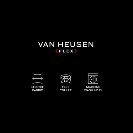 Van Heusen Men's Dress Shirt Slim Fit Flex Collar Stretch Solid, White, 17" Neck 32"-33" Sleeve