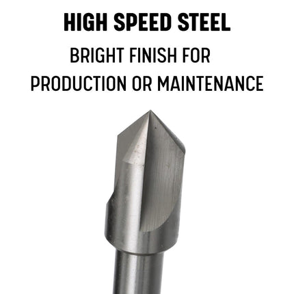 Avellanador de máquina de 4 estrías de acero de alta velocidad de 3/4"-60 de Drill America, serie Dew