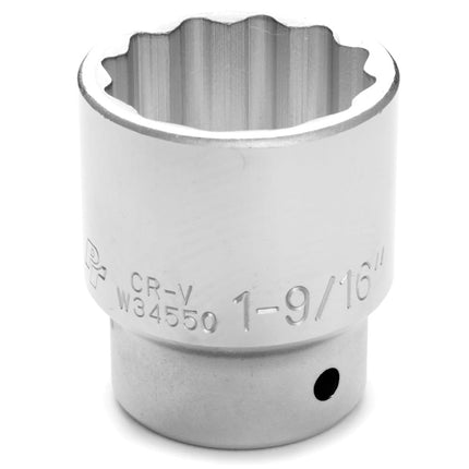 PERFORMANCE TOOL W34550 3/4" Drive 12-Point SAE Standard Socket, 1-9/16"