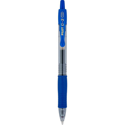 Pilot G2 Retractable Premium Gel Ink Roller Ball Pens, Bold Point, Blue Ink, Dozen Box -31257