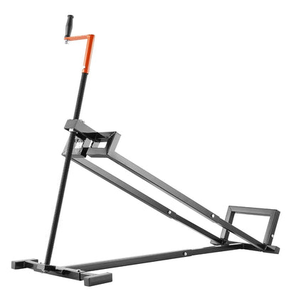 VEVOR Ride on Lawn Mower Lift Jack, 880 Lbs Weight Capacity, Telescopic Maintenance Jack with Crank Handle & Power Tool Handle, Foldable Lawn Tractor Lifter for Lawn Mowers and Garden Tractors, Black
