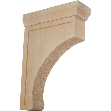 Ekena BKTW02X07X10GOMA 2 1/2-Inch Width x 7-Inch Depth x 10-Inch Height Large Gomez Wood Bracket - Maple