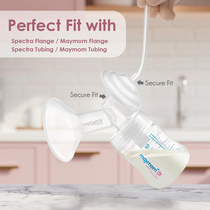 Maymom Flange 24mm Valve Tubing Backflow Protector Compatible with Spectra S2 Spectra S1 Spectra 9 Plus Breastpump Not Original Spectra Pump Parts or Original Spectra S2 Accessories