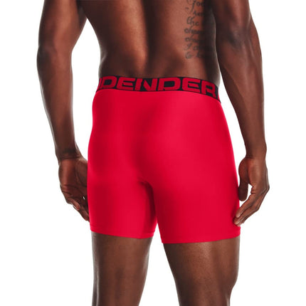 Bóxers Under Armour Tech para hombre de 6 pulgadas (paquete de 2) - Rojo - XXXXL
