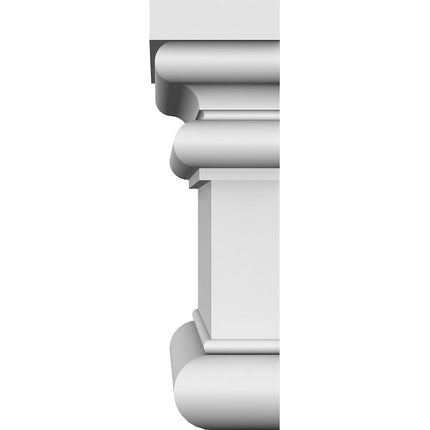 Ekena Millwork CRH03X37BE 37" Bottom Width x 38 1/8" Top Width x 3 1/2"H x 7/8"P Bedford Crosshead