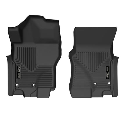 Husky Liners X-act Contour Series | Front Floor Liner - Black | 51901 |Fits 2022 Nissan Frontier, Crew Cab and Extended King Cab