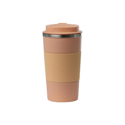 Sip+Sea Dominica 18 oz Stainless Steel Travel Coffee Mug with Flip Lid and Silicone Sleeve | Double Wall Vacuum Insulated