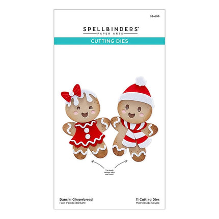 Spellbinders S5-609 Dancin' Gingerbread Etched Die