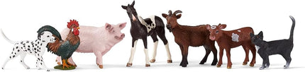 Schleich Farm World - 7Pc Farm Animal Playset for Kids Ages 3+ | 77533
