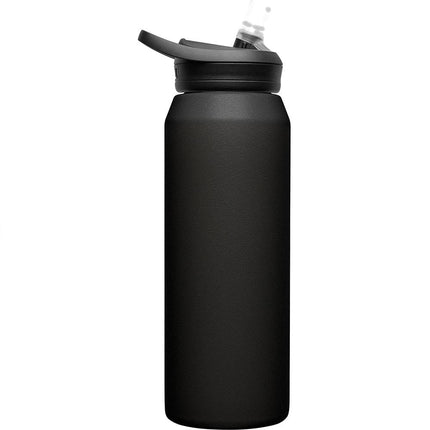 CamelBak eddy Water Bottle with Straw 1L - Insulated Stainless Steel, Black