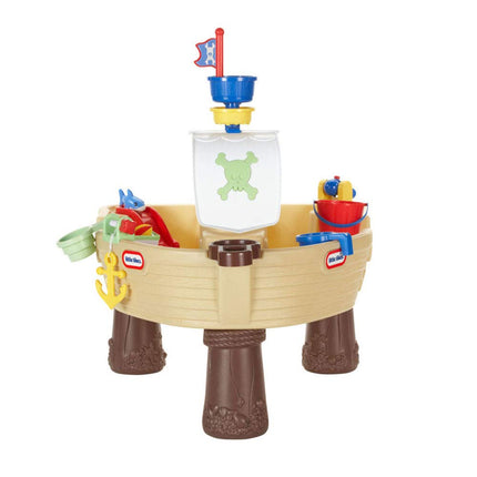 little tikes Anchors Away Pirate Water Playset. Outdoor Garden Toy, Safe & Portable Kids Table. Sensory Toy for Garden Games, Encourages Creative Play, For Ages 18 Months+