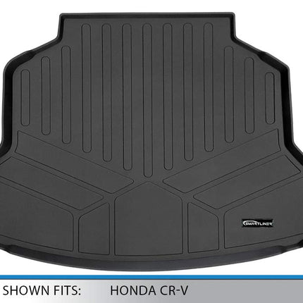 SMARTLINER Alfombrilla Protectora de Maletero a Medida para Todo Tipo de Clima Negra para Honda CR-V 2012-2016