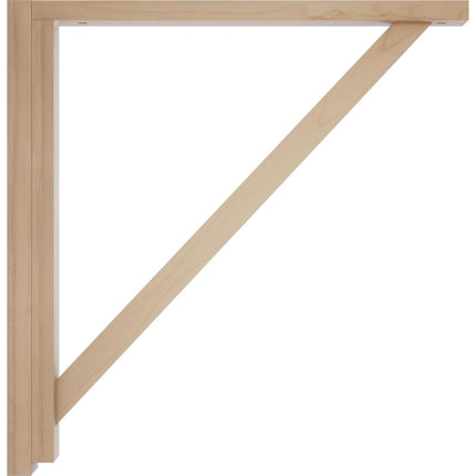 Ekena BKT02X17X17TRAL 2 1/2" W 3/4" D x 17 1/4" H Traditional Shelf Bracket, Alder