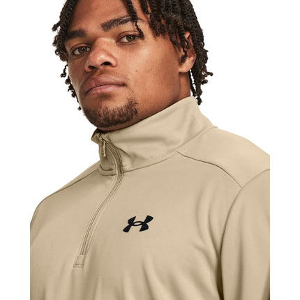 Under Armour Mens Half Zip Fleece Top Brown XXL