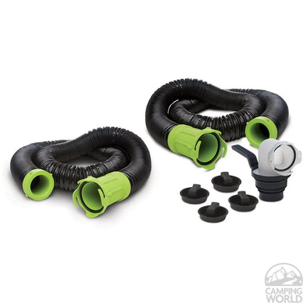 Thetford Titan 17853 15ft 15-Foot Premium RV Sewer Hose Kit-Thetford-17853, Black/Green