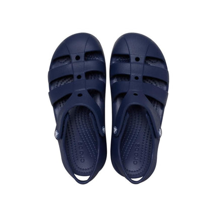 Crocs Unisex-Child Classic Fisherman Sandal, Kids and Toddler Sandals, Navy, 1 UK