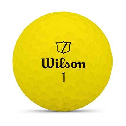 Wilson Duo Soft Golf Balls – Yellow, 12-Pack, World's Softest Feel, High-Energy Core, Straighter Flight