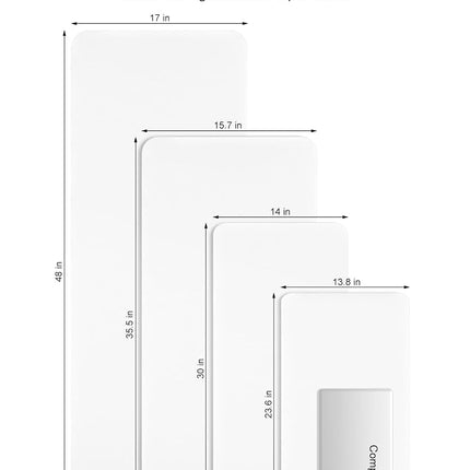 Niniubye Desk Pad, 48" x 17" PU Leather Non-Slip Desk Mat Large Mouse Pad for Desktop, Waterproof Laptop Computer Writing Mat for Office, Home, Work, Gaming, White
