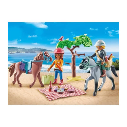Playmobil 71470 Horses of Waterfall: Horse Riding Trip Starter Pack, horse toy, fun imaginative role-play, playsets suitable for children ages 4+