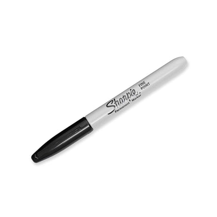 Permanent Marker Fine Point,Fine Point Black with Shirpie Permanent Marker Quick Drying/Waterproof - 36 Count