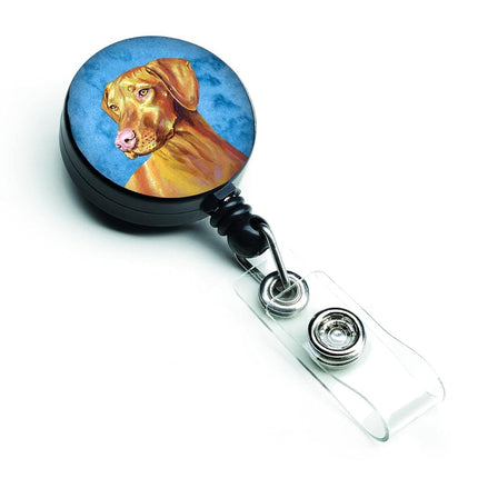 Caroline's Treasures Carrete retráctil para credencial Vizsla azul, multicolor (LH9370BUBR)