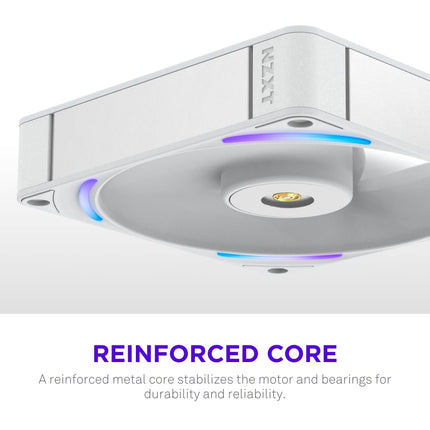 NZXT F140X - 140mm PWM RGB Performance PC Case Fan - White