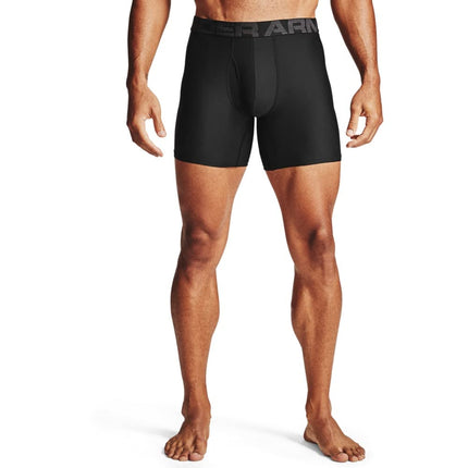 Under Armour Bóxer Tech de 15 cm para hombre, paquete de 2, negro (001)/negro, 5XL, negro (001)/negro, 5XL