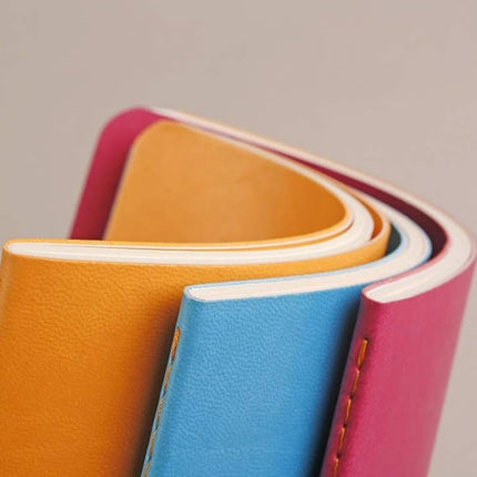 RHODIA 118567C - Hard Notebook Webnotebook Silver - A6 - Dotted Dot - 192 pages - Clairefontaine Ivory Paper 90 g/m - Bookmark, Elastic Closure - Faux Leather Cover