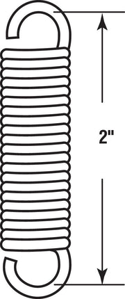 Prime-Line Products SP 9609 Spring, Extension, 7/16-Inch by 2-Inch, .062 Diameter